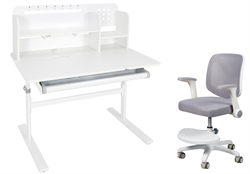 Комплект парта Volare II Grey + кресло LST9 Grey