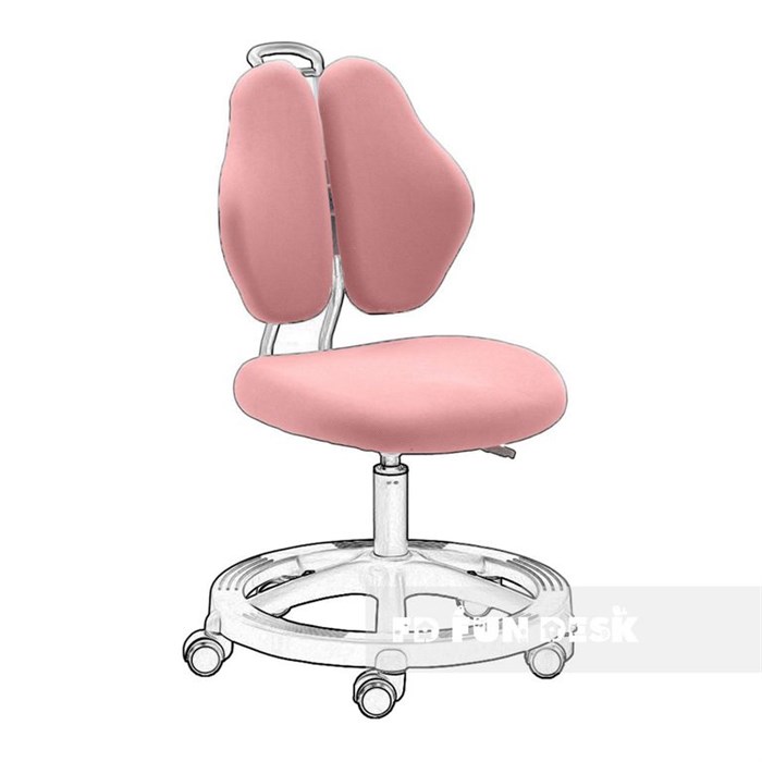 Чехол для кресла Fundesk Pratico II Pink - фото 5124