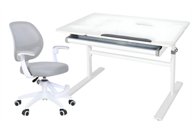 Комплект парта Colore Grey (new) + стул Marte Grey 250978