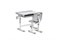 Комплект парта + стул трансформеры Cura Grey FUNDESK - фото 10099