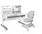Комплект стол-трансформер Fundesk Sentire Grey + кресло Adonis Grey Cubby + серый чехол в подарок - фото 4734