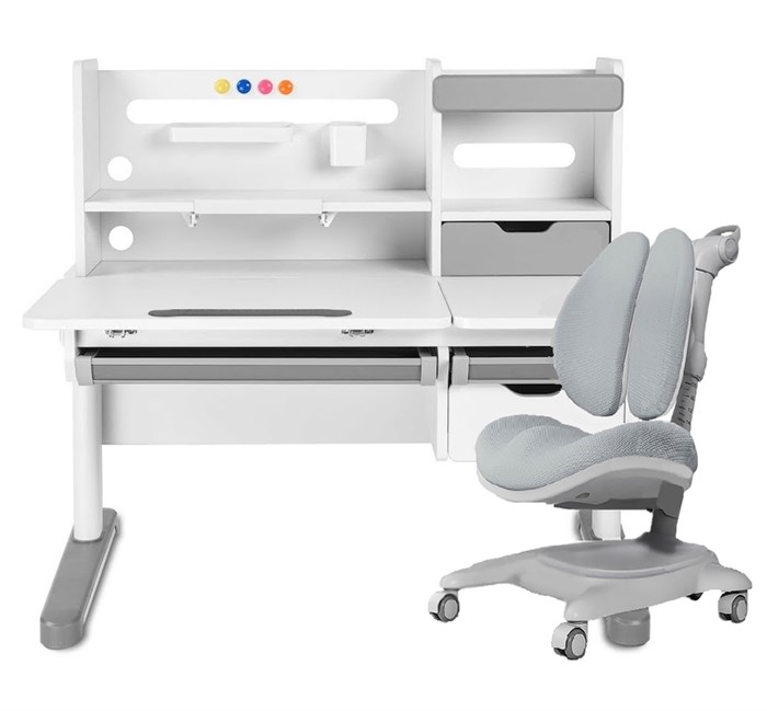 Комплект стол-трансформер Fundesk Sentire + эргономичное кресло Cubby Arnica Grey +  чехол для кресла в подарок! - фото 4645