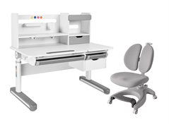 Комплект парта Sentire Grey + кресло Solerte Grey 222502