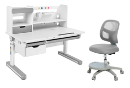Комплект парта Pensare Grey + кресло Marte Grey 222787