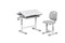 Комплект парта + стул трансформеры Cura Grey FUNDESK - фото 10119