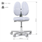 Комплект парта Freesia Grey и кресло Mente Grey с подлокотниками + лампа в подарок - фото 11036