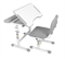 Комплект парта + стул трансформеры Capri Grey (new) Cubby (c лампой, подставкой и чехлом) - фото 11497