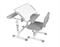 Комплект парта + стул трансформеры Capri Grey (new) Cubby (c лампой, подставкой и чехлом) - фото 11498