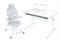 Комплект Cubby Tulipa Grey + кресло FunDesk Estate Grey II 251140