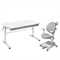 Комплект парта Iris Grey + кресло кресло Agosto Grey 250981