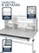 Комплект парта Volare II Grey + кресло LST9 Grey 250895