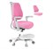 Детское эргономичное кресло Cubby Paeonia Grey/Green/Pink/Blue с подлокотниками + чехол в подарок. - фото 7581