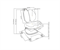 Комплект парта с полкой для книг Ortensia Grey Cubby + Ортопедическое кресло Arnica Grey - фото 9631