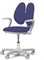 Комплект парта Iris II Grey + кресло Mente Blue + чехол для кресла в подарок - фото 9922